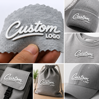Étiquettes en silicone 3D personnalisées en relief pour vêtements, sacs et chaussures - Étiquettes lavables à transfert thermique