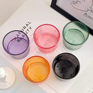 Wholesale Glass Aromatherapy Candle Cup DIY Aromatherapy Candle Stand Round Transparent Candle Jar - Product Image 4