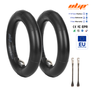 2 juegos de tubos interiores reforzados Ulip 9*3.0-5.5 con palancas cortas de 90 grados + 12 cm para el patinete eléctrico Kukirin G2 Pro DB - Product Image 1