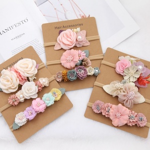 Diadema Elegante para Niñas, 3 Piezas, Diadema con Flores <span class=keywords><strong>Hechas</strong></span> <span class=keywords><strong>a</strong></span> <span class=keywords><strong>Mano</strong></span>, Accesorios para el Cabello de Bebés y Princesas - Product Image 1
