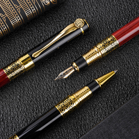 Ensemble de stylos à bille de luxe de style rétro avec 2 recharges, stylo à bille personnalisé pour la publicité d'entreprise, cadeaux promotionnels