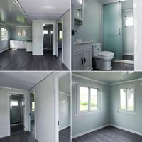 Venta de Fábrica, Precio Bajo, Casa Contenedor Modular Prefabricada Expandible y Personalizable de 20 pies/40 pies, Color Marrón, Transpirable, para Hotel