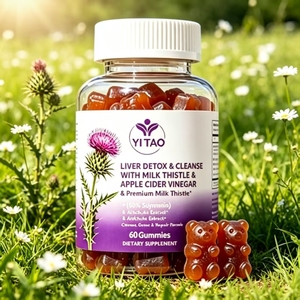 Gomitas para Limpiar y Desintoxicar el Hígado, Cardo Mariano Premium con Vinagre de Sidra de Manzana y Alcachofa, Apoya la Salud del Hígado, 60 Gomitas - Product Image 5