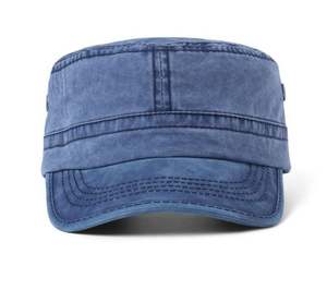 Chapeau de soleil décontracté pour homme, style vintage, en coton lavé, à calotte plate, idéal pour l'été – Nouvelle collection très prisée - Product Image 3