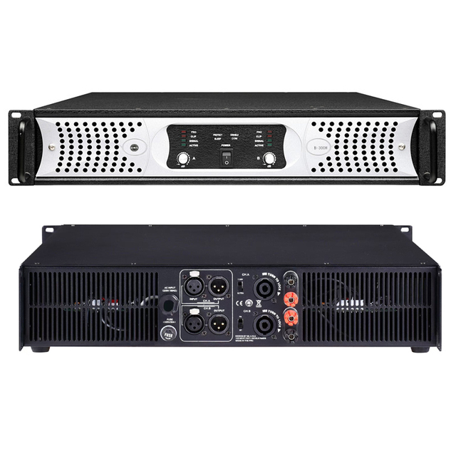 YINBOEAR B-500H 500W 2-Channel Professional Power Amplifier 2U Class H Hi-Res Audio High-Power PA System Sound Equipment