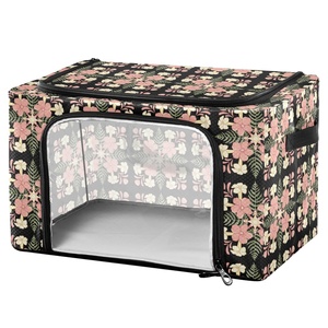 Bacs de rangement en polyester à imprimé floral personnalisé, style hawaïen Ulu Quilt, pour vêtements et jouets à domicile - Product Image 2