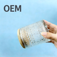 Support de bougie en verre teinté de luxe avec logo personnalisé, élégant, écologique, de haute qualité, récipient à bougie en verre, porte-bougie votif