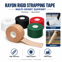 Bande de sport rigide noire en rayonne avec oxyde de zinc, adhésif puissant, antidérapante, pour l'entraînement, HEAO OEM en vrac 38x13.7m