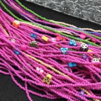 Chaîne de taille africaine classique Dazgirl en acrylique multicolore, bijoux de corps personnalisés pour femme avec logo, pour mariage et fête