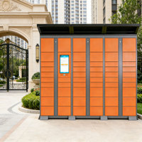 XinJu  Boîte à colis intelligente extérieure OEM avec éclairage LED |   Borne de livraison en libre-service pour les coursiers postaux des campus et des appartements