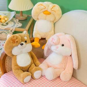 Juguetes de peluche para esconder y buscar, rana, conejo, mono, panda, animales de peluche para niños, regalo de cumpleaños, 2 a 4 años, unisex - Product Image 3