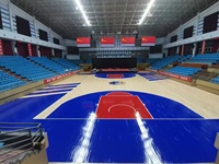 Parquet sportif professionnel en érable dur Enlio, qualité tournoi, pour terrain de basketball intérieur