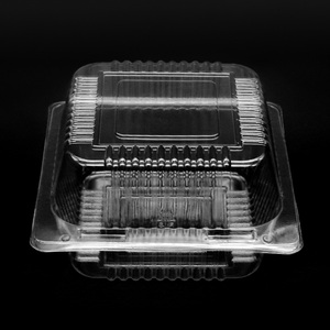 使い捨て透明な正方形のファストフードハンバーガーサンドイッチテイクアウト用プラスチック容器ボックス包装 - Product Image 2