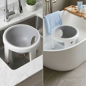 Baby Bath <b>Stool</b> With Reclining Design For 0-12 Months Gray Blue <b>Pink</b> Color Multifunctional Toilet Seat Chair - Product Image 3