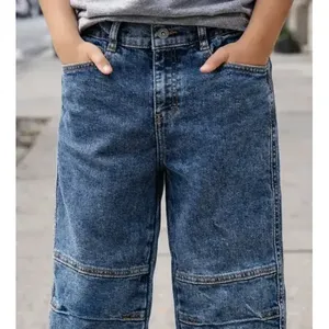 Jeans Dritti Acid Wash Adrenaline Boys a Vita Media con 5 Tasche, in Denim Traspirante Elasticizzato, Polsini Regolabili, Mezzo Cavallo - Product Image 4