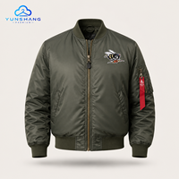 Chaqueta Bomber Americana Retro Vintage MA1, Ropa de Trabajo Funcional, Chaqueta de Moda para Hombre, Estilo Urbano, Cuello Alto, Invierno