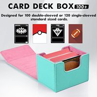 Boîte de rangement personnalisée Gamegenic pour deck de Commander, capacité de 100+ cartes Pokémon Charizard Anime TCG Yugioh Sport Trading Card
