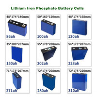 Baterai Lithium Ion kualitas A 10000 + siklus 3.2V 340ah kualitas stok Eropa Ukraina sel baterai Lifepo4 304ah 314ah 280ah
