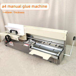 ए 4 मैनुअल हार्डकवर बुक बाइंडिंग मशीन पुर हॉट पिघल गोंद मशीन के लिए मैनुअल ग्लूइंग हॉट पिघल गोंद मशीन - Product Image 4