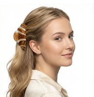 Yuxi – Pinces à cheveux minimalistes en acétate de cellulose écologique, personnalisables, 10,6 cm, en forme de croissant, amusantes, pour femmes, usage quotidien