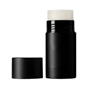 Hot selling 15ml 30ml 50ml 75ml Empty Black Deodorant Bottles Twist Up Stick Tube Round Bottom Filling Stick Deodorant Container