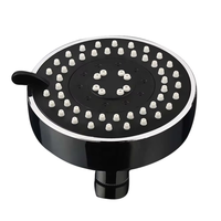 Pommeau de Douche Noir Haute Pression à Jet Unique, Écologique, Sûr et Fiable, de Haute Qualité pour Salle de Bain
