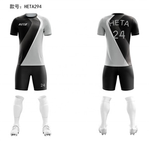 Tenues de football de haute qualité pour équipes et clubs, maillots de football, ensemble deux pièces, shorts pour hommes, ensemble de maillots de football personnalisés par sublimation, pour enfants - Product Image 5