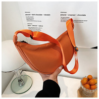 Sunshine Crescent Crossbody Bag Halve Maan Schoudertas Dames Verstelbare Riemen Rits Sluiting Groothandel Fabriek