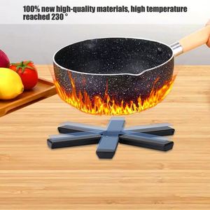 New Stock Creative Portable Anti-Scald Bowl Plate Cup Modern <b>Foldable</b> Pot Mat Heat Insulation for Household Kitchen <b>Plastic</b> - Product Image 2