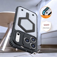 Coque de protection magnétique anti-chute avec motif animal en relief et découpe de précision pour iPhone 17 Pro Max 16 15 Plus