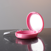 Boîtier vide rond rose 5G 6G pour fond de teint BB, compact pour crème BB, fond de teint liquide, poudre compacte