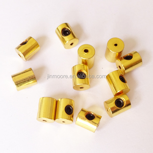 Fermagli a Perno in Ottone Placcato <span class=keywords><strong>Oro</strong></span> 5*7 mm con Chiusura di Sicurezza, Set con Viti Interne Disponibile - Product Image 3