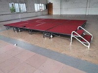Escenario móvil de acero de hierro, plegable, usado para hotel, banquete, evento, boda, escenario móvil