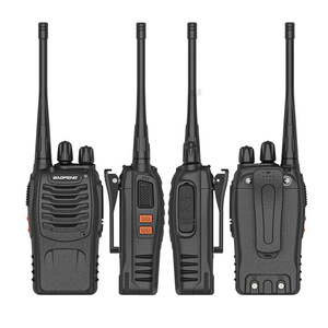 <span class=keywords><strong>Walkie</strong></span> <span class=keywords><strong>Talkie</strong></span> Analógico Portátil BF88E de 16 Canales, 5W, Alcance de 2-6KM, Cargador USB y Auricular para Comunicación de Equipos de Seguridad en Hoteles - Product Image 4