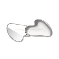 Miroir Pliable en Métal Personnalisé en Forme de Cœur Irrégulier, Portable en Alliage de Zinc, Petit Miroir Artisanat, Cadeau Promotionnel Moderne