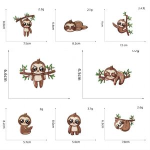 NODA Iron on Embroidery Cute Sloth Patch for Kid Clothes Bag Decoration - Product Image 3