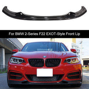 Lèvre de pare-chocs avant en fibre de carbone style Exot pour F22 F87 MT M235i Série 2, lèvre en carbone 2014-2021 - Product Image 4