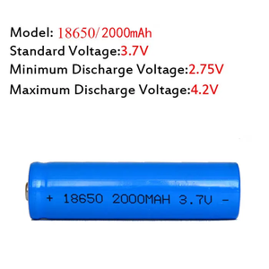 Fabrika özelleştirilmiş lityum pil 2000mah 18650 silindirik lityum iyon batarya 3.7V Batterie lityum elektrikli cihazlar için - Product Image 5