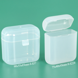 SUNSHING Wholesale <b>Clear</b> Cylindrical <b>Container</b> Makeup Brush Holder Plastic Cotton Swab Storage Box for Travel Toiletry Organizer - Product Image 3