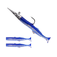 Leurre coulant en plastique souple avec tête plombée, appât artificiel idéal pour la pêche en mer, 11/40g, nouveau modèle