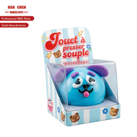 Jouet créatif anti-stress en forme de tête de chien à presser, boule souple à visser, jouets sensoriels amusants pour soulager le stress, ensemble de gadgets originaux