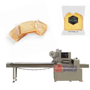 YB-600 panetteria cibo pane/tazza torta/biscotto orizzontale macchina imballatrice automatica fornitori