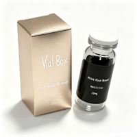Autocollants en vinyle non toxiques personnalisables, kit de boîtes sur mesure 3ml 5ml 10ml pour produits de soins personnels à base de peptides
