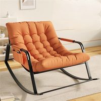 Fauteuils à bascule, style nordique de luxe, meubles modernes, fauteuil en tissu microfibre, cuir, salon, canapé d'appoint, bureau à domicile, salon