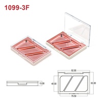 Conteneurs vides pour maquillage, emballage vide, longue tenue, 3 palettes de blush, contour, bronze, anticernes, OEM, imperméable, 3 en 1, kits de fards à paupières