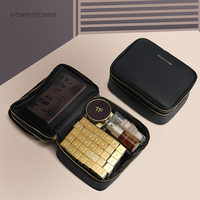 Tas Kosmetik Rownyeon Nice Eco South Custom Pu Korea Beauty, Tas Makeup Desainer Multi Kompartemen, Set Tas Kosmetik Perawatan Kulit