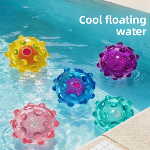 Pelota de juguete para perros Glow Sound de 9 cm, flotante, duradera, resistente a mordidas, fácil de lavar, para ejercicio de mascotas al aire libre en verano, para lotes pequeños. - Product Image 1