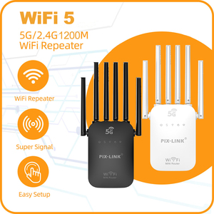Pix-Link <span class=keywords><strong>AC66</strong></span> 1200Mbps ไร้สาย WiFi repeater WIFI Extender booster สัญญาณ WiFi ระยะไกลสัญญาณ WIFI Booster สำหรับบ้าน/สำนักงาน - Product Image 1