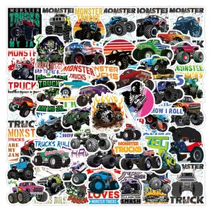 Cartoon Monster Truck Auto Car Bumper Sticker Decal