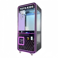 Machine à griffes d'arcade à pièces, attrape-poupées en peluche, avec accepteur de billets